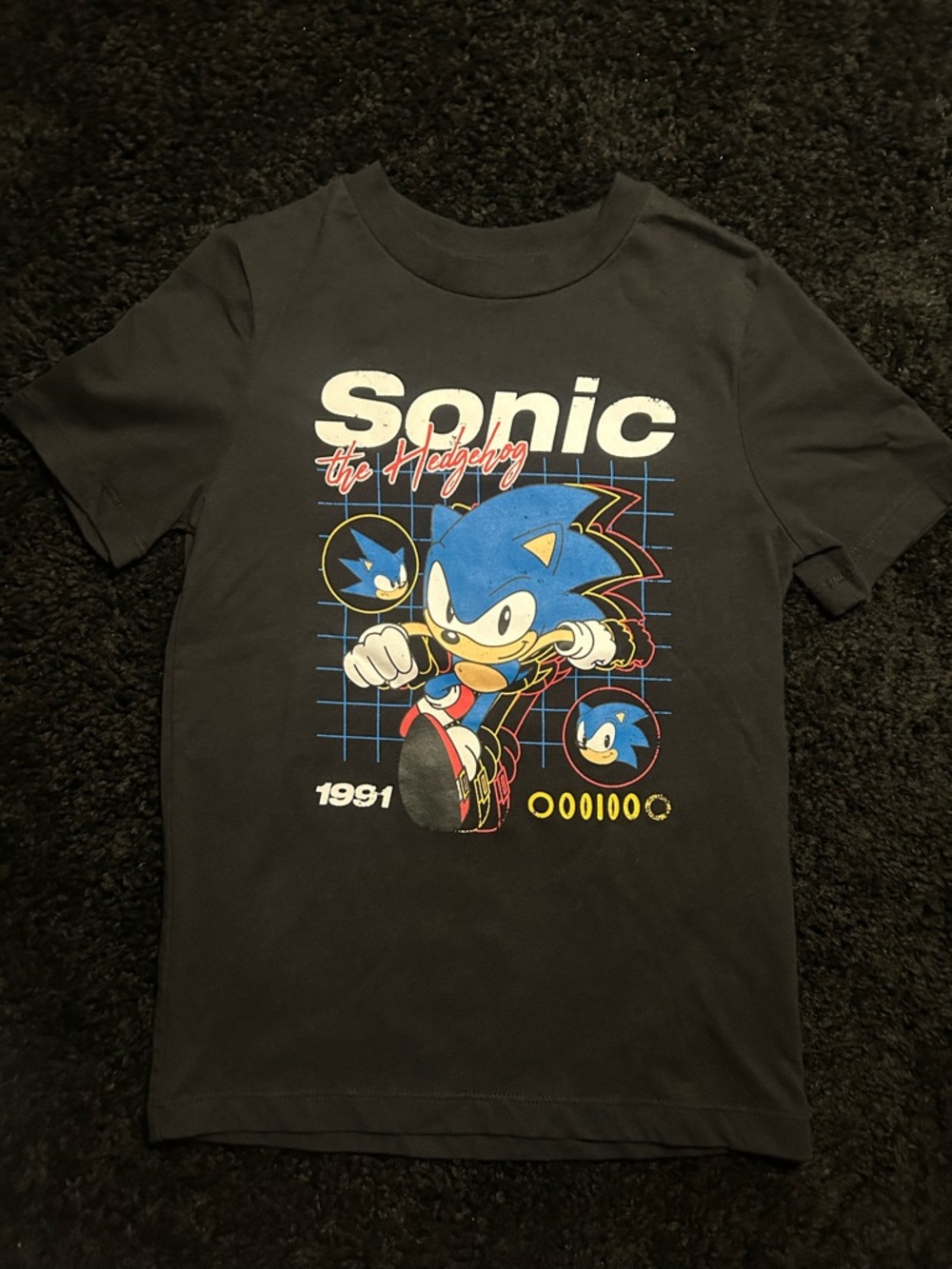 Sonic the Hedgehog Kids Graphic Tee - Black